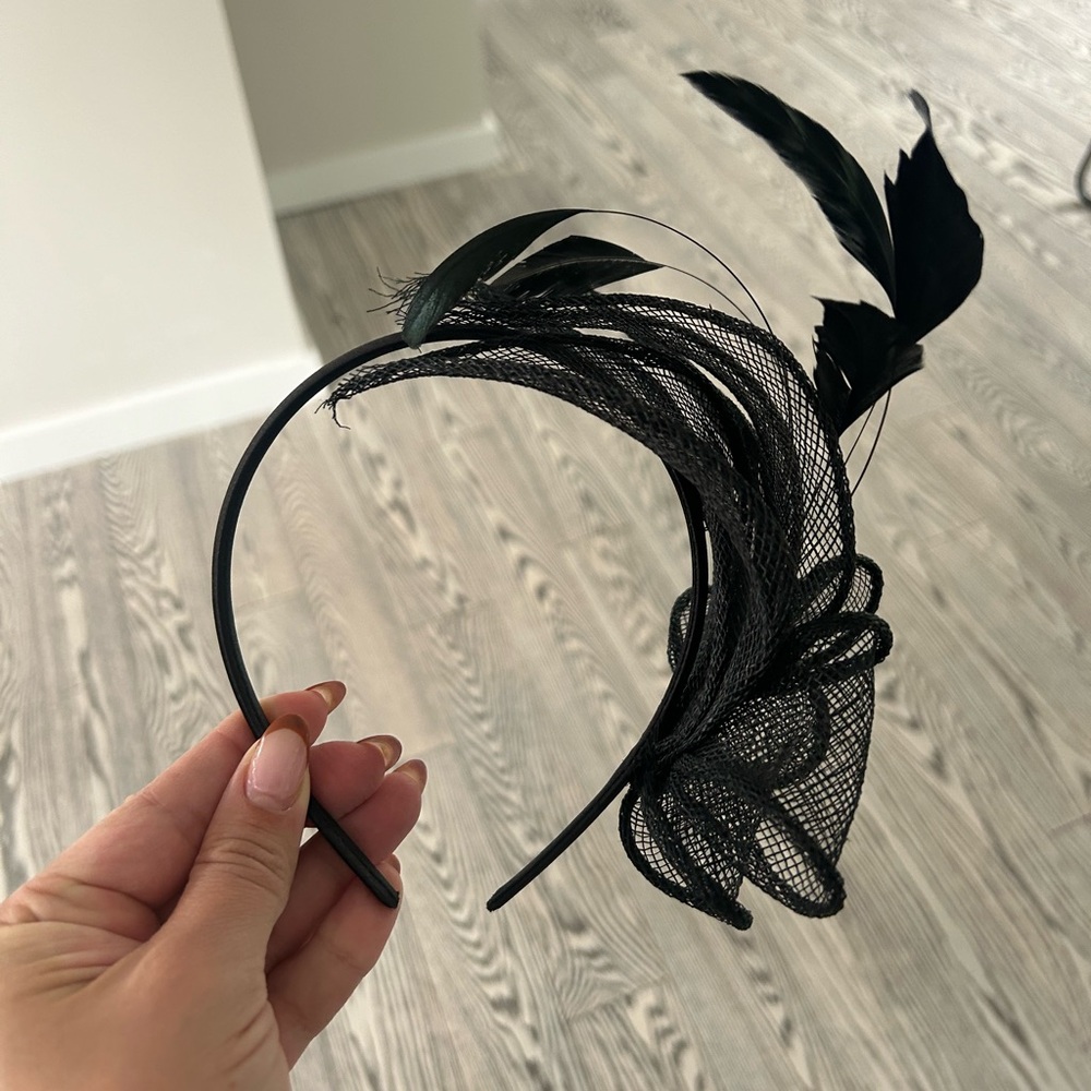 Handmade Black Fascinator
